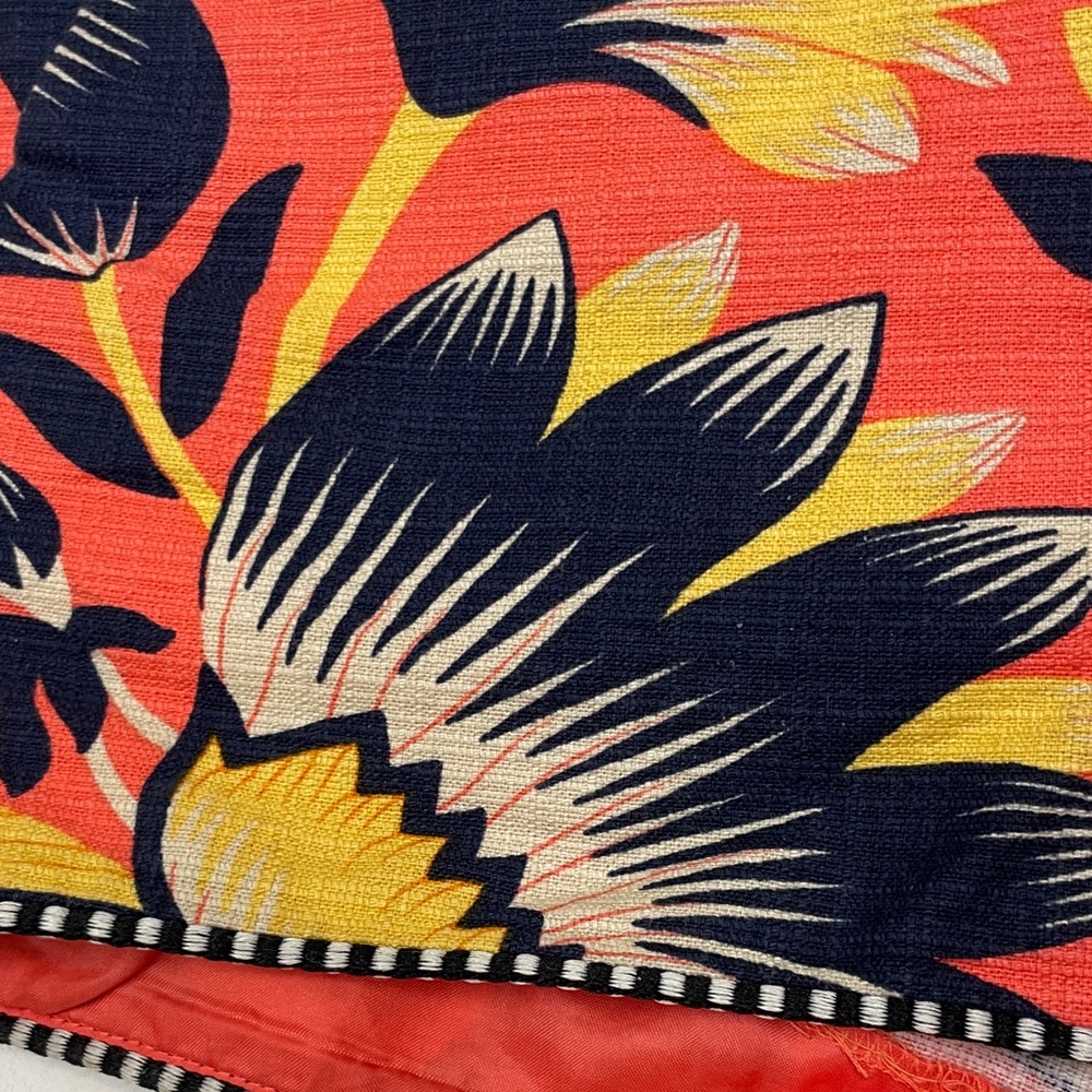 J.Crew Women’s Tropical Cotton Coral Hibiscus Floral Shorts Size 2 - Picture 9 of 14